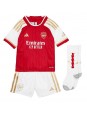 Arsenal Benjamin White #4 Replika Hemmakläder Barn 2023-24 Kortärmad (+ byxor)